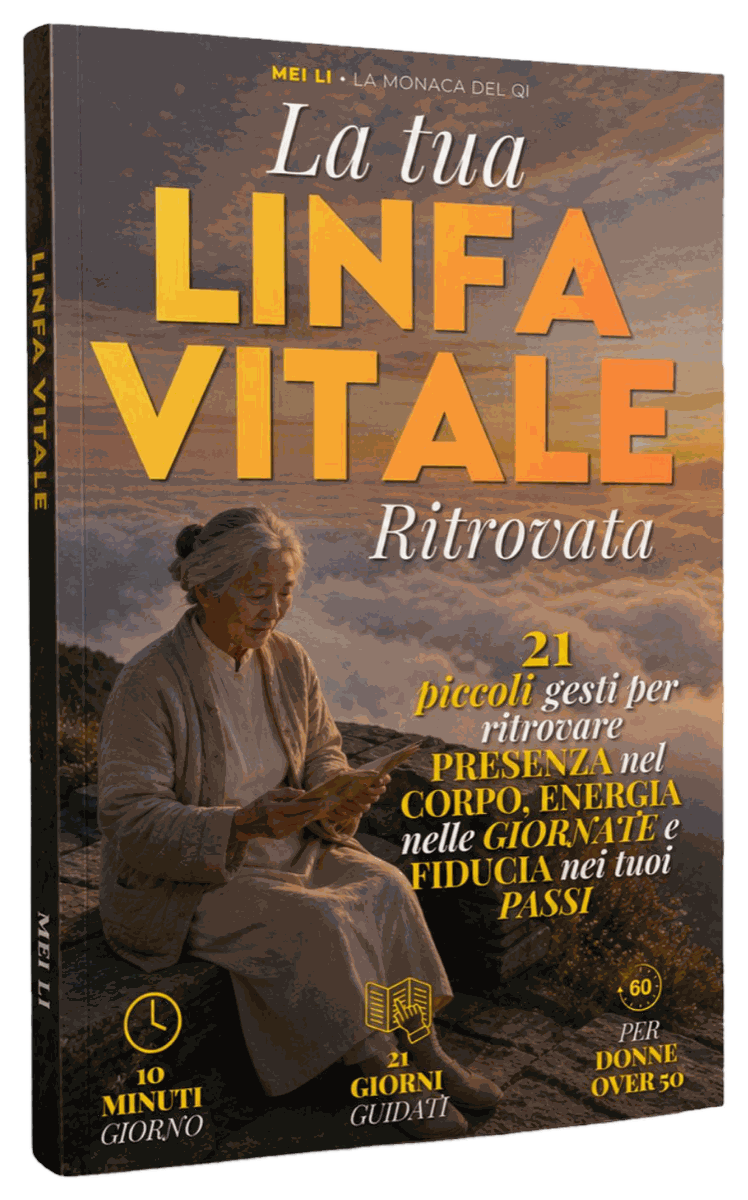 Mockup trasparente del libro cartaceo La tua Linfa Vitale Ritrovata